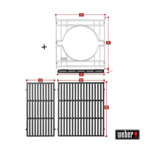 Weber Crafted Upgrade Set für Spirit 300er Serie ab 2013 + Smokefire EX4 mit CRAFTED Basisrahmen Art.Nr. 7856 und 7688