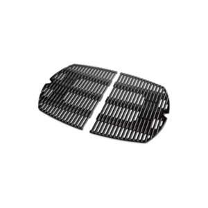 Weber Ersatzteil Grillrost Set Q 100 / 1000 / 1200 gusseisern emailliert 2 teilig Nr. 7644
