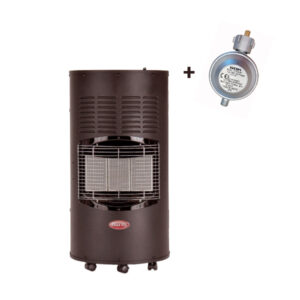 Burny Gasofen Infrarotheizer Sahara schwarz mit Regler 50mbar Nr. 8300