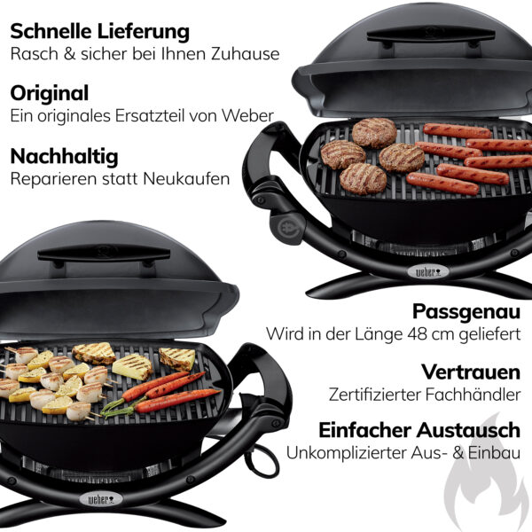 Weber Heizelement [Original Ersatzteil] für Elektrogrill Q 240 und 2400 66816 [1 Stück] mit Schrauben und deutscher Anleitung Weber Grill Zubehör Elektro Artikelnummer 66816 – Bild 4