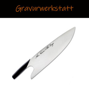 GRAVURWERKSTATT Güde Kochmesser The Knife mit persönlicher Gravur Art.Nr G888-26