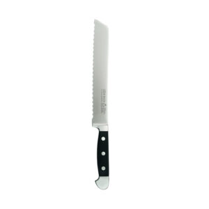 Güde Brotmesser geschmiedet Griff Hostaform schwarz + Gravur gegen Aufpreis 1430-21