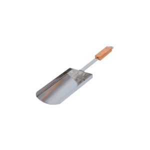 Ascheschaufel aus Edelstahl mit Holzgriff zum einfachen Entfernen von Asche aus dem Grill oder Kamado.