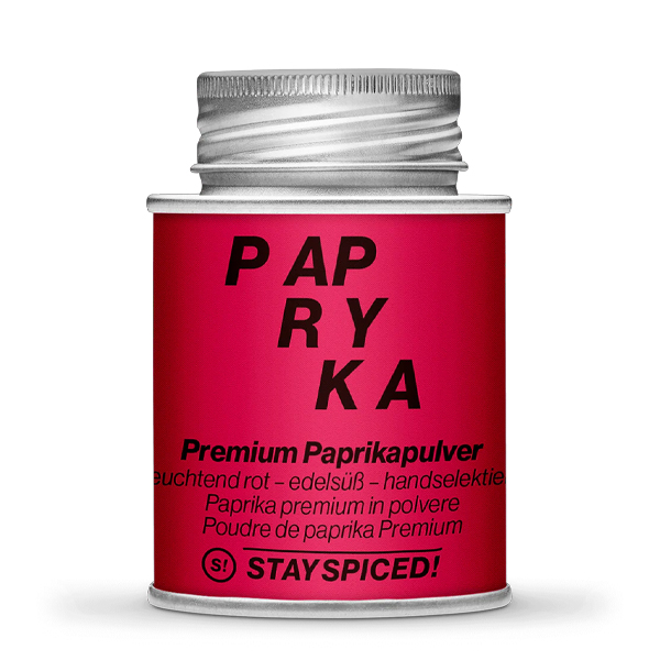 Stay Spiced Gewürz Handselektierter Paprika edelsüß, ASTA 220 - 70g Schraubdose Art. Nr. 50318