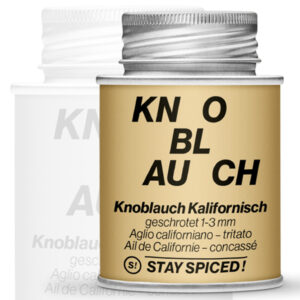 Stay Spiced Gewürz Knoblauchflakes geschrotet 1-3mm - 80 g Schraubdose Art.Nr. 50210xM