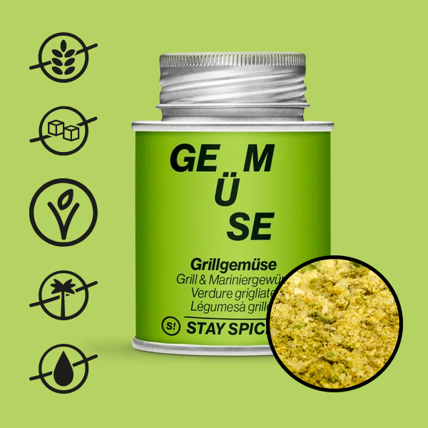 Stay Spiced Gewürz Grill Gemüse 90 g Schraubdose Art.Nr.: 62007xM – Bild 2
