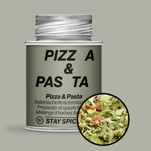 Stay Spiced Gewürz Pizza und Pasta Kräuter 90 g Schraubdose Art.Nr. 63011xM – Bild 3