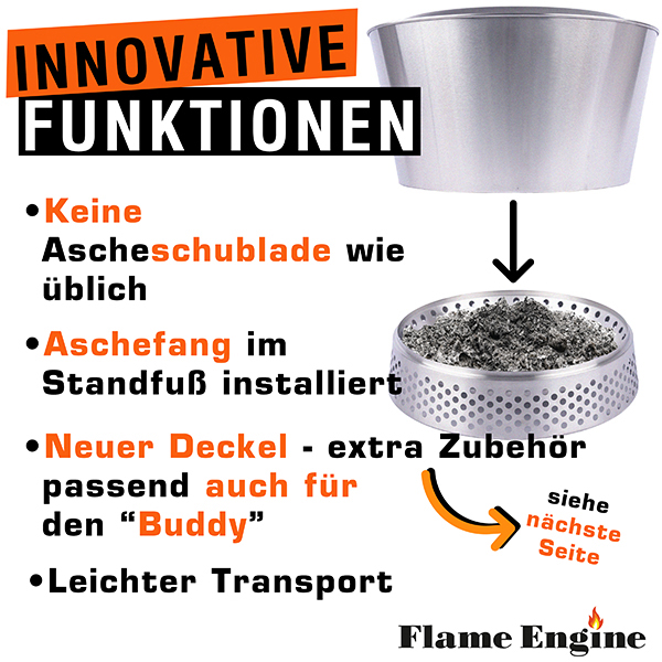 Flame Engine Feuerschale rauchfrei Vulcano Vesuv 50cm Art.Nr. FEV500 – Bild 7