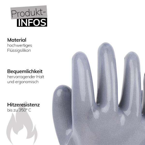 Moesta BBQ Zubehör HeatPro Gloves Hitzehandschuhe Silikon Art.Nr. 19832 – Bild 2