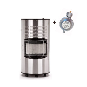 Burny Gasofen Infrarotheizer Sahara Inox Edelstahl mit 30mbar Regler Nr. 840-CH