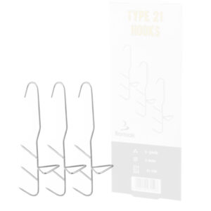 Borniak Zubehör Räucherhaken Edelstahl Typ 21 cm (3 Stück) Art.Nr. HW-21/3