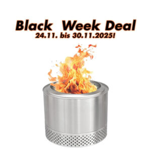 Flame Engine Edelstahl Feuerschale rauchfrei Buddy Deluxe 50cm Art.Nr. FEBUDELUXE50 Black Week Deal