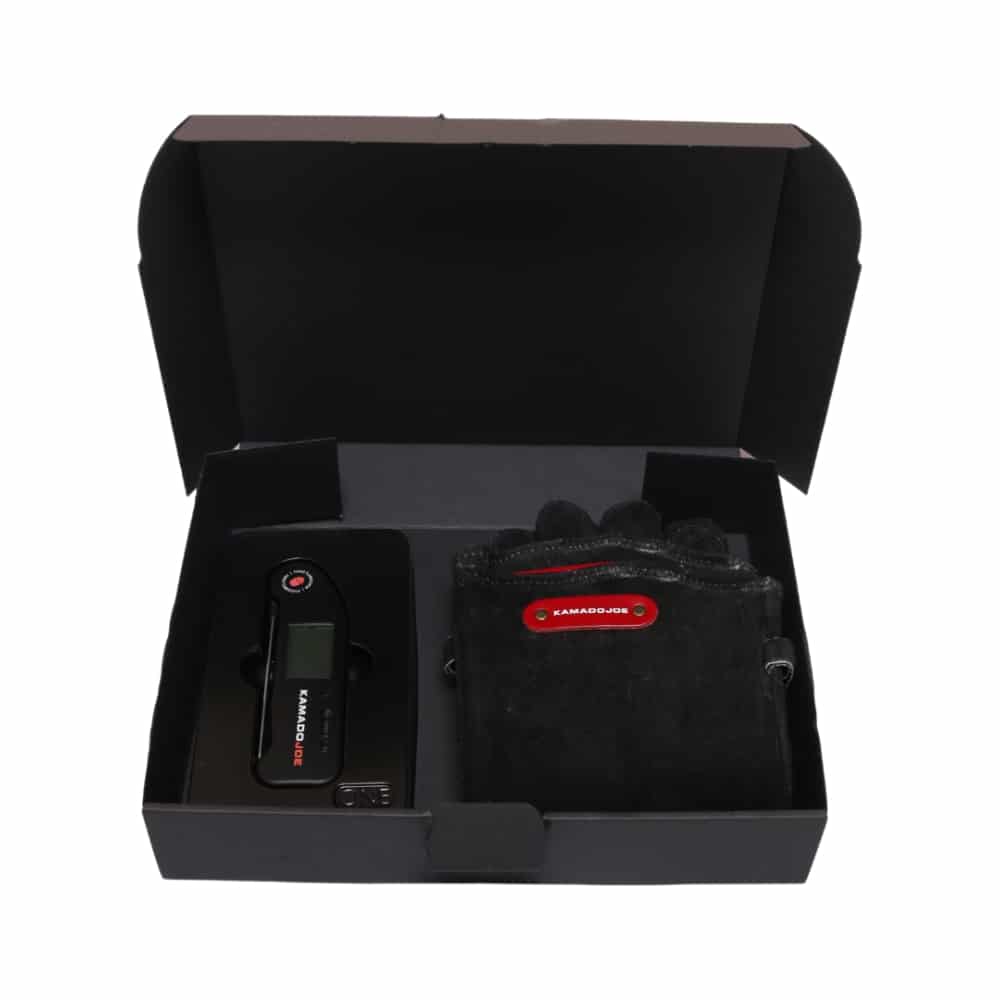 Kamado Joe Gift Box - Lederhandschuhe und Thermometer Set