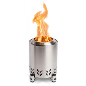 Flame Engine Feuerschale rauchfrei Little Buddy Silver Edelstahl Tischfeuer 13cm Art.Nr. FELBSILV13