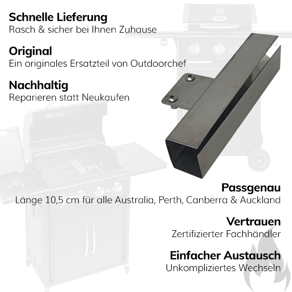Outdoorchef Ersatzteil Flammenbrücke aus Edelstahl Bracket für Australia, Canberra, Auckland, Perth und Wellington,Art.Nr. 18.612.34 – Bild 4