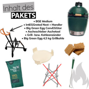 SONDEREDITION Big Green Egg Keramikgrill Medium Starter Set + HANDLER Art.Nr. 117625