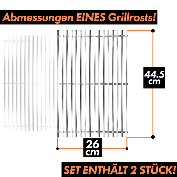 grillshop.at Weber Ersatzteil Grillrost aus Edelstahl für Spirit 200er Serie Art.Nr. GS018 – Bild 2