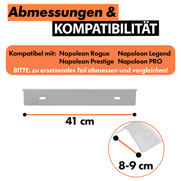 grillshop.at Ersatzteil Napoleon Flammverteiler Rogue, Prestige, Legend & PRO Serien Art.Nr. N305-0082 / GS042 – Bild 2