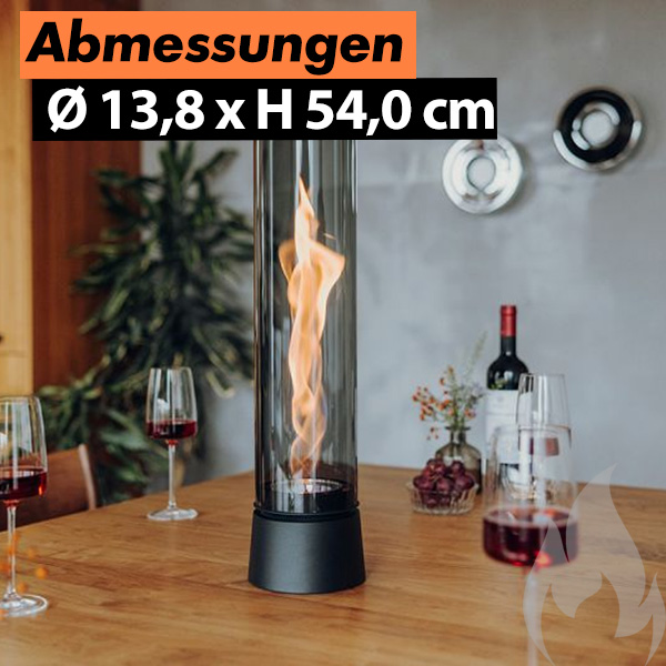 Höfats Tischfeuer Spin Air 1200 All Black Art.Nr. 00977 – Bild 3