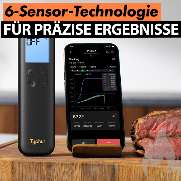 Typhur Grillthermometer Sync Gold Lite SUB 1Ghz Art.Nr. 610369 – Bild 2