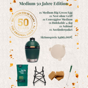 Big Green Egg Starter Set Medium 50 Jahre Edition