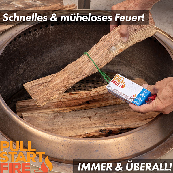 Pull Start Fire Camping Zubehör Kamin, Feuer und Grill Anzünder 3er Pack GS005 – Bild 6