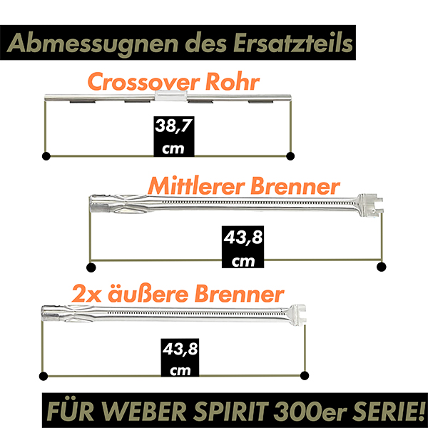 grillshop.at Weber Ersatzteile Premium-Schnäppchen-Set für die Spirit 300er Serie Art.Nr. GS025 ist GS015-GS022-GS013-GS016 – Bild 5