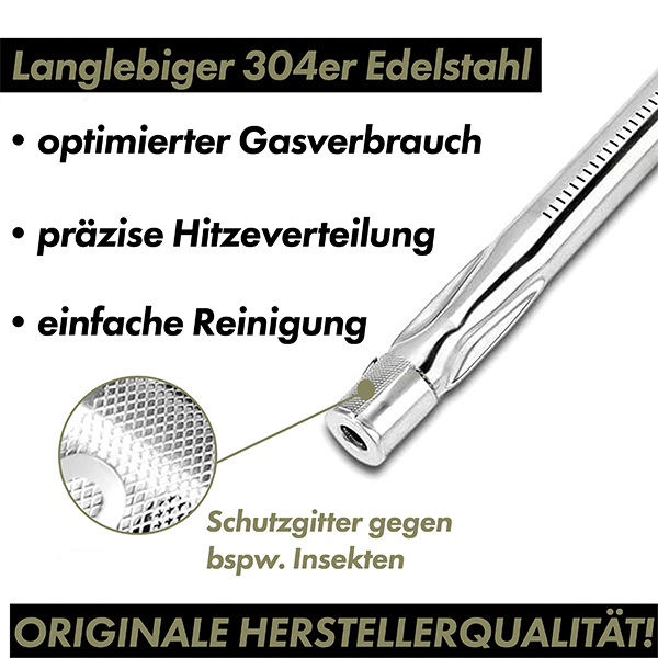 grillshop.at Weber Ersatzteil Brenner für Spirit 300er Serie inkl. Schrauben Art.Nr. GS013 / 69788 – Bild 5