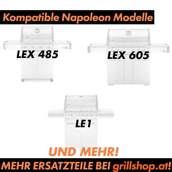grillshop.at Napoleon Ersatzteil Brenner für LEX385, 605, 730, Legend LE1, LE2, LE3 Art.Nr. N-100-0073 / GS014 – Bild 3