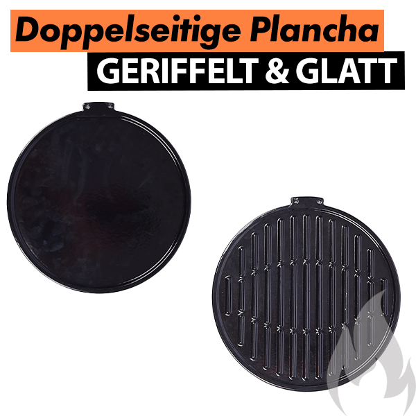 Flame Engine Einsatz für Grillrost (separat erhältlich) - Wendbare Gusseisen Platte Art.Nr. FECIPLATE – Bild 2