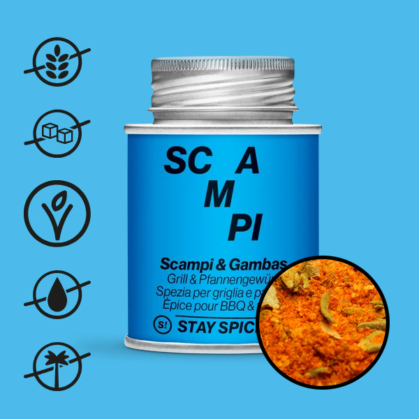 Stay Spiced Gewürz Scampi & Gambas, Grill & Pfannengewürz - 80 g Schraubdose Art.Nr.: 62013xM – Bild 2