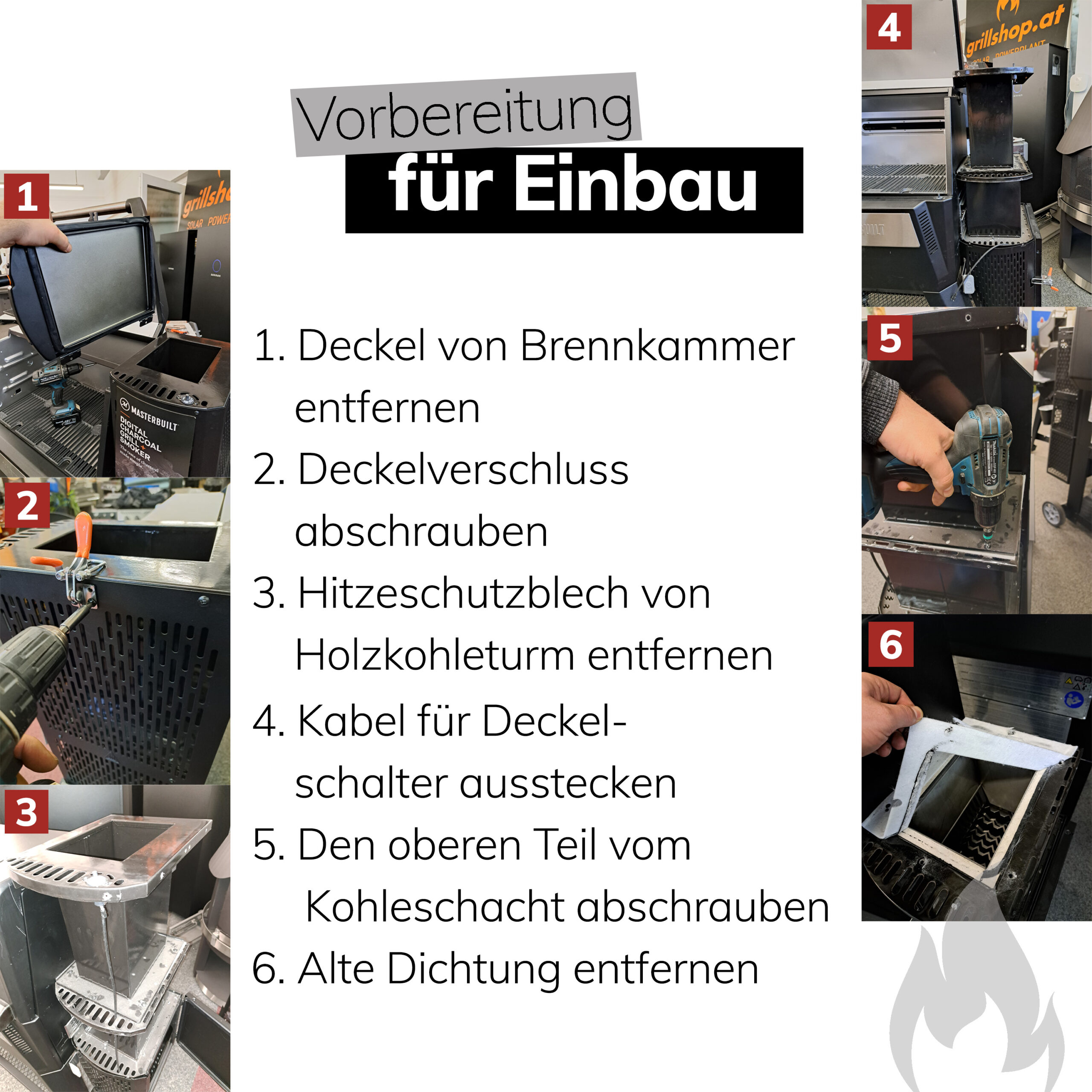 Grillshop.at Ersatzteil Edelstahleinsatz für Masterbuilt Gravity Series 560, 800, 1050 inkl. Dichtung Holzkohlegrill Smoker Grill Zubehör Artikelnummer GS001 – Bild 3