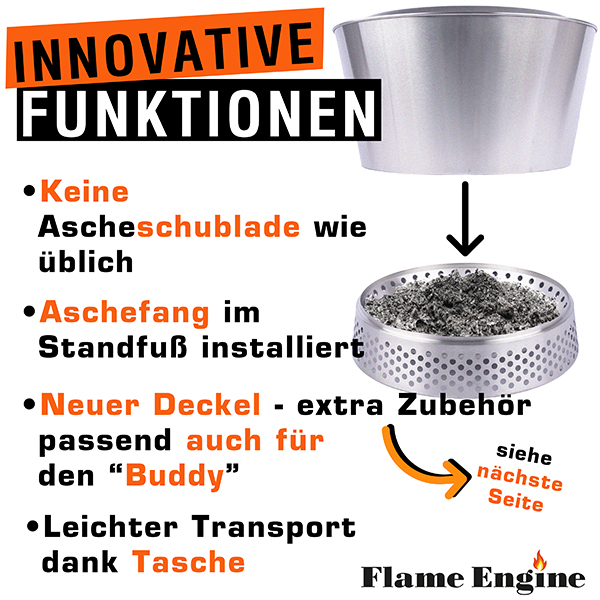 Flame Engine Feuerschale rauchfrei Vulcano Vesuv 50cm Art.Nr. FEV500 – Bild 3