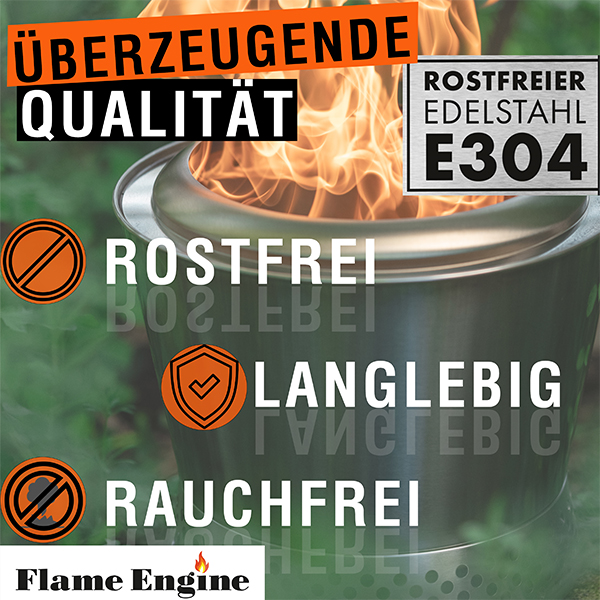 Flame Engine Feuerschale rauchfrei Vulcano Vesuv mit Deckel 50cm Art.Nr. FEV500 / FELIDNEU – Bild 2