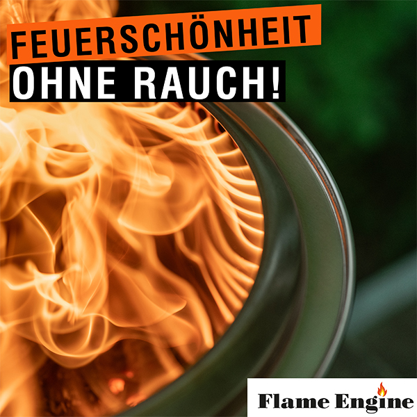 Flame Engine Feuerschale rauchfrei Vulcano Vesuv mit Deckel 50cm Art.Nr. FEV500 / FELIDNEU – Bild 5