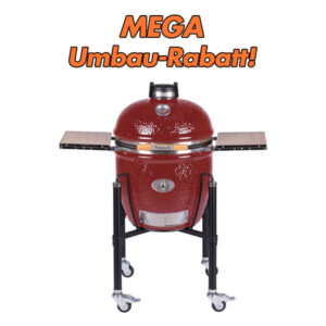 Monolith Holzkohlegrill Keramik Classic 2.0 inkl. Fahrgestell Red Umbau - Rabatt Art.Nr. 121001