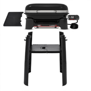 Weber Elektrogrill Lumin Compact Smart mit gratis Stand + Adapter Schweiz (2026) Black